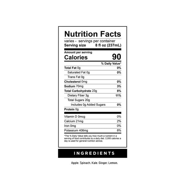 Dtox Juice – Green Love (12-Pack 12oz Bottles) | Cold-Pressed Apple Spinach Kale Ginger &amp Lemon | No Added Sugar Smooth Flavor