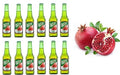 Lazizaa Pomegranate Flavor Malt Beverage  Non Alcoholic  Drink - 2 Pack of 6 Glass Bottles Pack in each 330ML - لذيذة مشروب شعير بدون كحول