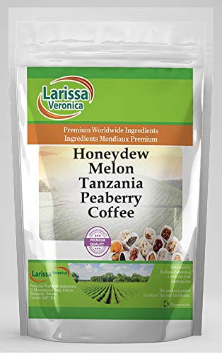 Honeydew Melon Tanzania Peaberry Coffee (Gourmet Naturally Flavored Whole Coffee Beans) (8 oz ZIN: 552976)