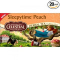Celestial Seasonings Sleepytime Peach Herbal Tea (6 Boxes of 20 Tea Bags)