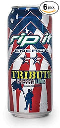 Rip It Energy Drinks Tribute Editions (Tribute Cherry Lime 6 Cans)