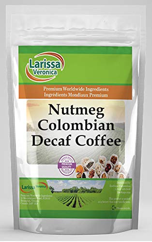 Nutmeg Colombian Decaf Coffee (Gourmet Naturally Flavored Whole Coffee Beans) (8 oz ZIN: 555042)