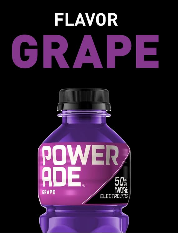 POWERADE Grape Bottles 20 FL OZ Bottles (12)