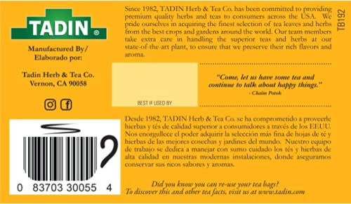 Tadin Moringa Herbal Tea Caffeine Free 24 Tea Bags Per Box Pack of 6 Boxes Total