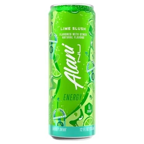 New Alani Energy Drinks Cotton Candy Lime Slush Winter Wonderland Variety Pack Sugar-Free Low-Calorie 200mg Caffeine Energy Boost Drink 12 fl oz (Pack of 6) (Packaging May Vary)