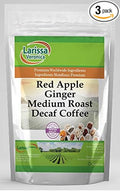Red Apple Ginger Medium Roast Decaf Coffee (Gourmet Naturally Flavored Whole Coffee Beans) (16 oz ZIN: 566370) - 3 Pack