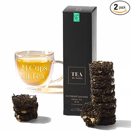 iLOLA 2-pack Loose Leaf Tea Discs Midnight Jasmine No. 27 | Oprah’s Favorite Things 2022 | Sweet Floral Jasmine Green Tea | Medium Caffeine | No Tea Bag Needed |14 Individual Discs