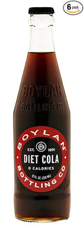 Boylan Diet Cane Cola- 12 oz (6 Glass Bottles)