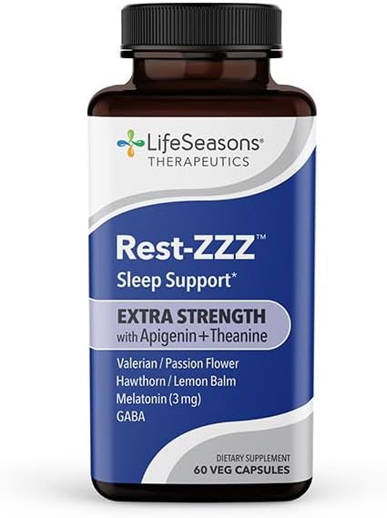 LifeSeasons Rest-ZZZ Extra Strength + Immuni-T Bundle – Natural Sleep &amp Immune Support – Fall Asleep &amp Stay Asleep Boost Immunity &amp Defend Against Seasonal Challenges – 60 Capsules &amp