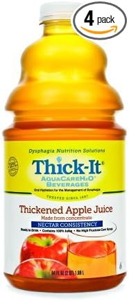 Thick It Aqua Care H20 Honey Apple Juice 64 Fluid Ounce -- 4 per case.