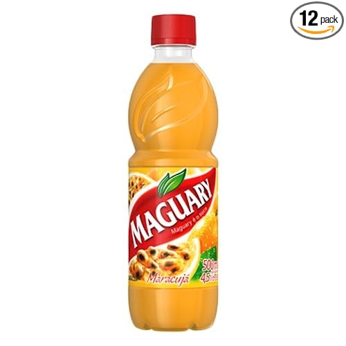 Maguary Passion Fruit Juice Concentrate - 16.9 FL.Oz | Suco Concentrado de Maracujá Maguary - 500ml - (PACK OF 12)