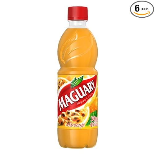 Passion Fruit Juice Concentrate - Suco Concentrado de Maracujá - Maguary - 16.9 oz. (500ml) GLUTEN-FREE - (PACK OF 06)