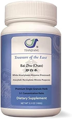 Treasure of The East White Atractylodes Rhizome - Bai Zhu (Chao) (5:1 Concentrated Herbal Extract Granules 100g)