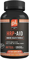 Premium Herpes Supplement - HRP-Aid - Aid for Herpes Cold Sores and Shingles - with L-Lysine - Immune Support Medicine Supplement for Adults (120 ct)