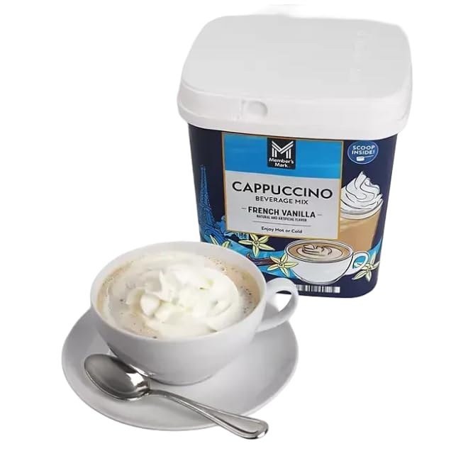 French Vanilla Cappuccino Mix Gourmet Coffee Beverage 48 Ounce (48 ounce (1 pack) French Vanilla)
