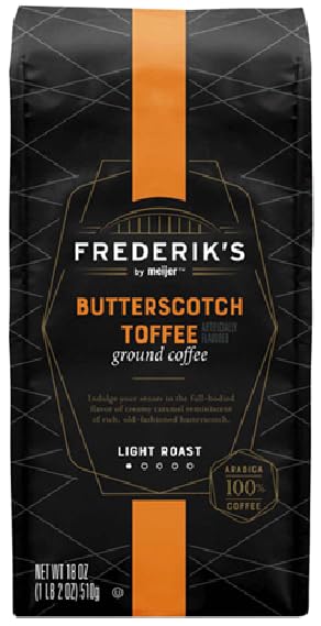 Butterscotch Toffee Ground Coffee Light Roast (Pack Of 1 Bag 18 oz.)