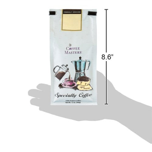 Coffee Masters Gourmet Coffee Louisiana Blend Ground 12-Ounce Bags (Pack of 4)