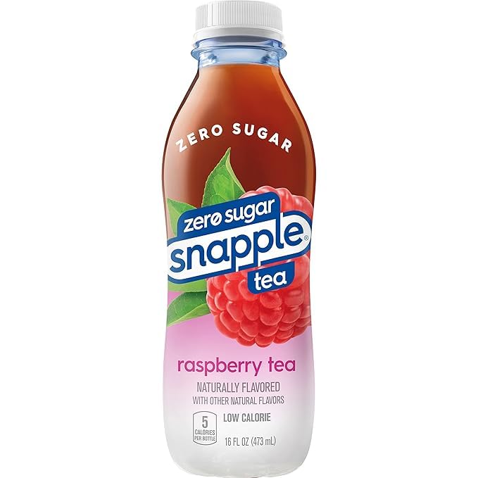 zero sugar raspberry Ice Tea 16 fl oz recycled plastic bottle Pack of 17