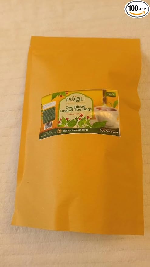 Purelife Herbs Dog Blood Leaves Tea Bags Herbal Tea 100 Count