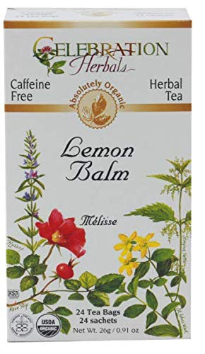 Celebration Herbals Lemon Balm Tea Bags 24 Count (Pack of 3)