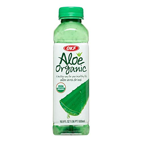 OKF Aloe Vera Drink in 16.9 Ounce Bottles Healthy Edition (Organic 10)