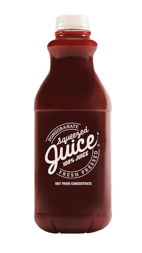 Squeezed Juice 100% Pomegranate Juice 32 fl oz 3 Pack Bottles | HPP Pasteurized | Not from Concentrate | Fresh Pressed | California Fruit Juice