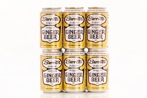 Barritt's Ginger Beer Original Ginger Beer Non-Alcoholic Soda Cocktail Mixer 12 fl oz Cans 24 Pack