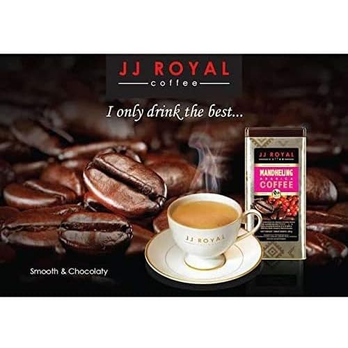 JJ Royal Coffee Mandheling Arabica 200g Ground Coffee (Pack of 1)