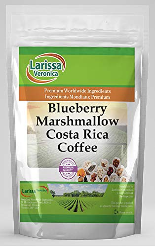 Blueberry Marshmallow Costa Rica Coffee (Gourmet Naturally Flavored Whole Coffee Beans) (16 oz ZIN: 562436)