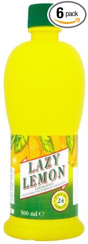 Lazy Lemon Sicilian Lemon Juice 500 ml (Pack of 6)