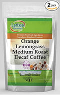 Orange Lemongrass Medium Roast Decaf Coffee (Gourmet Naturally Flavored Whole Coffee Beans) (8 oz ZIN: 560753) - 2 Pack