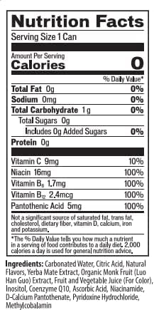 Angry Angel Ice Pop Blast &amp Strawberry Kiwi Natural Energy Drink - (24 count) Mixed Pack - Zero Sugar - CoQ10 - Important B Vitamins - 12 oz Cans