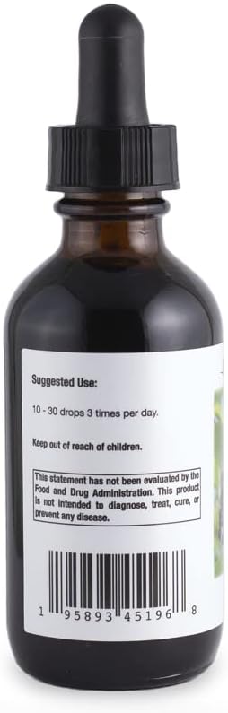 Supreme Nutrition Elderberry Tincture 2 fl. oz | 1.2 ml per Serving | 49 Servings