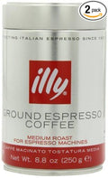 illy Caffe (Medium Roast Ground coffee Red Band) 8.8-Ounce Tins (Pack of 2) by illy [Foods]