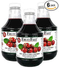 Tart Cherry Juice Concentrate by FruitFast – (32 FL Oz Pack of 6) | Unsweetened 68 Brix 100% Dark Fruit Extract – No Additives or Fillers!