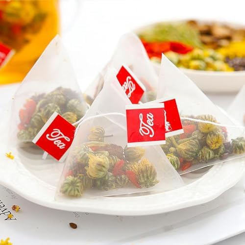 Liver Tea Formula - Goji Berry Tea Chrysanthemum Liver Tea Chrysanthemum Cassia Seed Tea Té de Hígado Crisantemo Té de Semillas Chinese Herbal Tea 60Pcs/2Bags