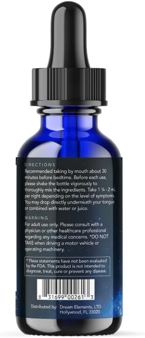 Liquid Sleep Drops – Extra Strength Natural Sleep Aid with Melatonin L-Theanine Valerian and Magnesium – Fast-Acting Non-Habit Forming Berry Flavor 2oz