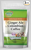 Ginger Ale Colombian Coffee (Gourmet Naturally Flavored Whole Coffee Beans) (4 oz ZIN: 551917) - 3 Pack
