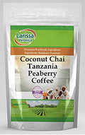 Coconut Chai Tanzania Peaberry Coffee (Gourmet Naturally Flavored Whole Coffee Beans) (8 oz ZIN: 570293)