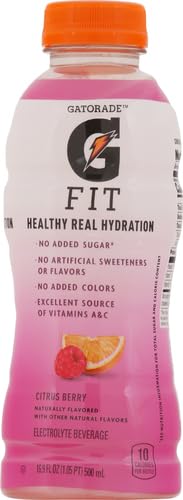 Gatorade Fit Citrus Berry Electrolyte Beverage 16.9 Fl Oz Bottles 12 Pack