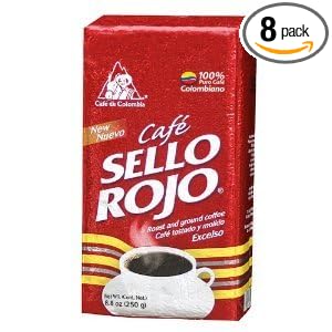 Sello Rojo Roast &amp Ground Coffee  8.8 - ounce (250g) (Pack of 8)