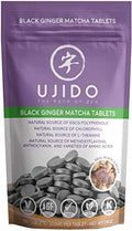 Ujido Black Ginger Matcha Tablets 180 Tablets – Japanese Matcha Powder – Thai Black Ginger – Hand-Picked Green Tea Leaf Powder – Antioxidant Superfood – Natural Caffeine Chlorophyll &amp EGCG