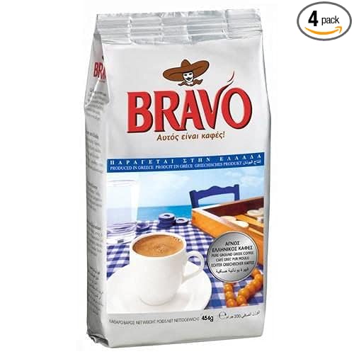 Bravo Greek Coffee 16oz 454g | 4 Pack | est 1926…