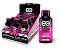 Eternal Energy shot POMEGRANATE flavor with 25 vitamins minerals amino acids and antioxidants and no sugar added.