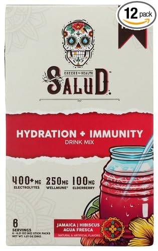 T.aste Salud Jamaica Hibiscus Water Enhancer 1.27 oz (Pack of 12)