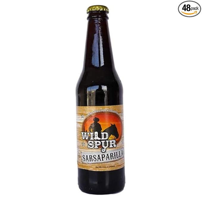 Wild Spur Sarsaparilla - 12 oz (48 Glass Bottles)