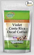 Violet Costa Rica Decaf Coffee (Gourmet Naturally Flavored Whole Coffee Beans) (16 oz ZIN: 559059) - 3 Pack