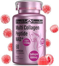 Collagen Peptide Gummies Sugar-Free Woman &ampMan's Proteins Collagen Gummy Filled 1500mg Hydrolyzed Collagen Type IIIIIIVX1000mg NAD 15000mcg Biotin Supplement for Skin Hair Nails