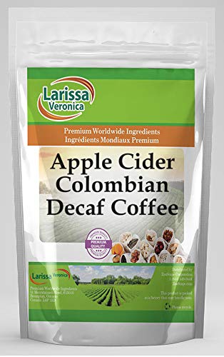 Apple Cider Colombian Decaf Coffee (Gourmet Naturally Flavored Whole Coffee Beans) (8 oz ZIN: 546669)