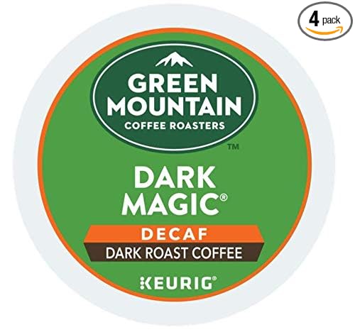 Green Mountain Dark Magic DECAF Extra Bold for Keurig Brewers 24 K-Cups (4 Pack)